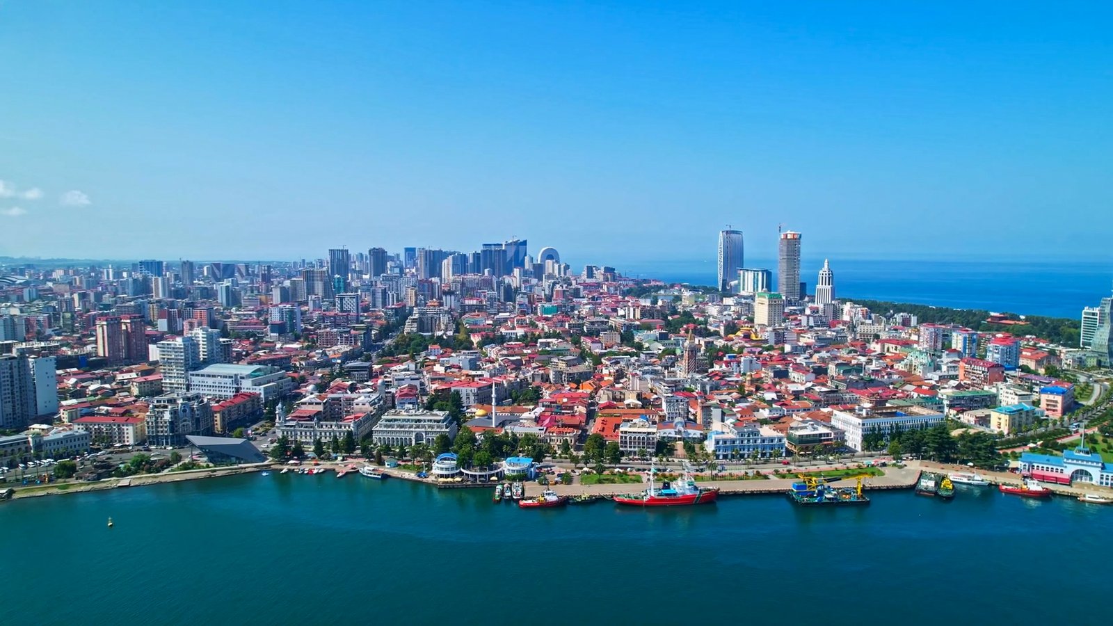 Batumi coastal cityscape Georgia